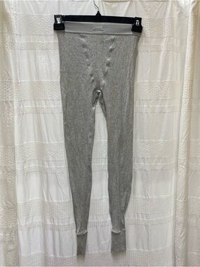 SKIMS Light Gray Ribbed Waistband Long Pants